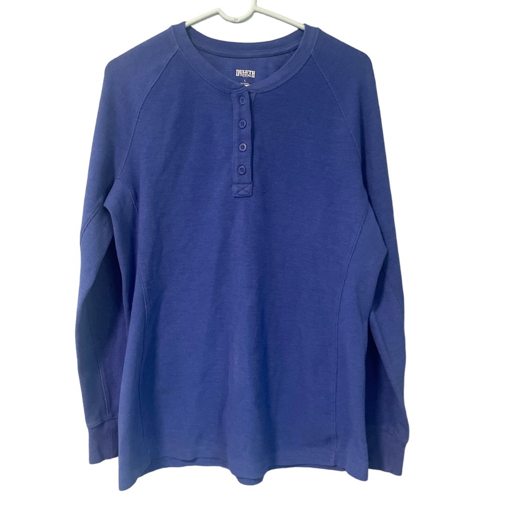 Duluth Trading Company Men's Large Blue Sweater